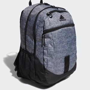 ADIDAS Gray and Black Unisex Foundation 4 Backpack